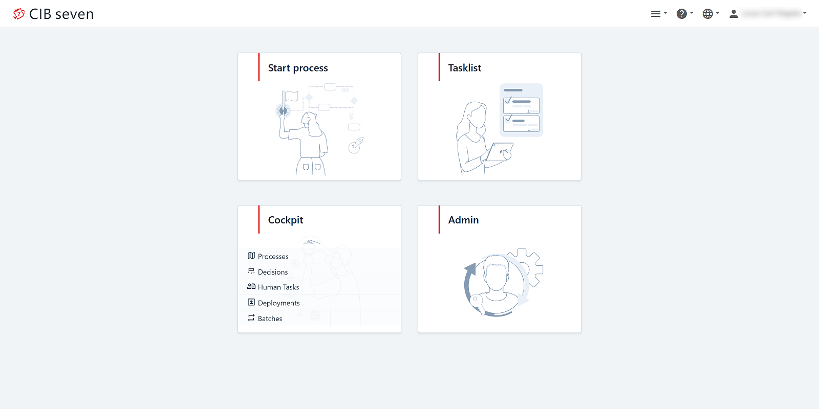 Screenshot of the Welcome webapp